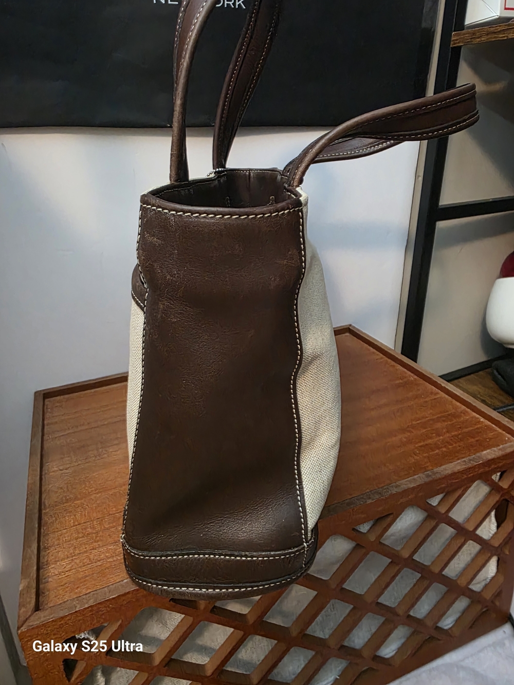 Coach Vintage Linen And Leather Bleecker - Picture 4 of 6